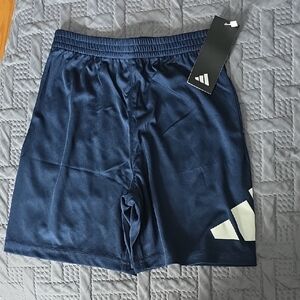 Adidas Kids Dark Blue Athletic Shorts